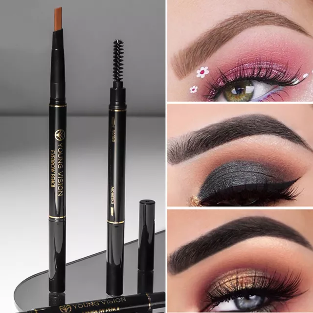 Beauty doppio sotto la linea matita sopracciglia cosmetici trucco seta strumento