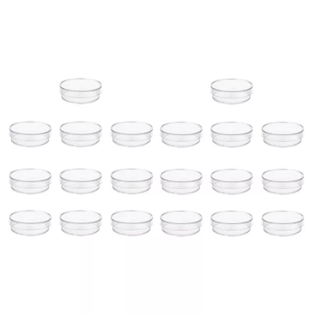 20 Pcs. 35mm x 10mm Sterile Plastic Petri Dishes with Lid for LB Plate5790