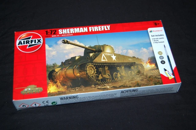 AIRFIX 1 72 SCALE M4 Sherman Firefly Tank Model Kit Gift Set 2023 1 75 airfix-1-72-scale-m4-sherman-firefly-tank-model-kit-gift-set-2023-1-75
