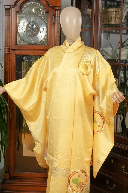 Dear Vanilla Japanese Silk Tomesode Kimono Women's Authentic Japan Made Vintage 2