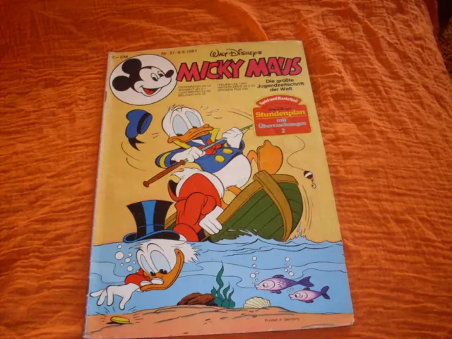 Walt Disneys Micky Maus Nr. 37 / 8.9.1981 (Ehapa Verlag)