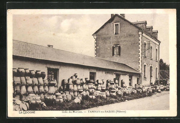 CPA Tamnay-en-Bazois, Grès du Morvan, Töpferwaren-Fabrik