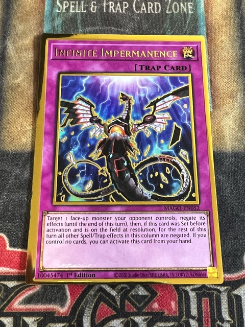 Yugioh Infinite Impermance MAGO-EN052 Gold Rare 1st Edition NM