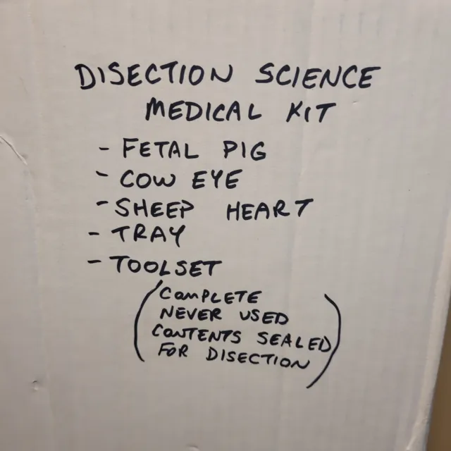 NEW Wards MedicalScience DISECTION Lab Kit-Fetal Pig/Cow Eye/SheepHeart Macabre
