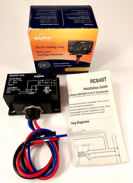 Aube Technologies RC840T-240 On/Off Switching Electric Heating Relay, NEW