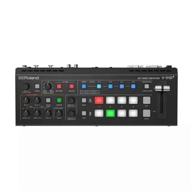 Roland V-1hd+HD Video Schalter Pro Level Video Schaltnetzteil & Audio Mixing Neu