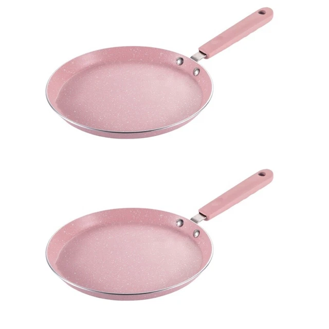 2 piezas sartén antiadherente para pasteles de acero inoxidable aleación de aluminio sartén antiadherente