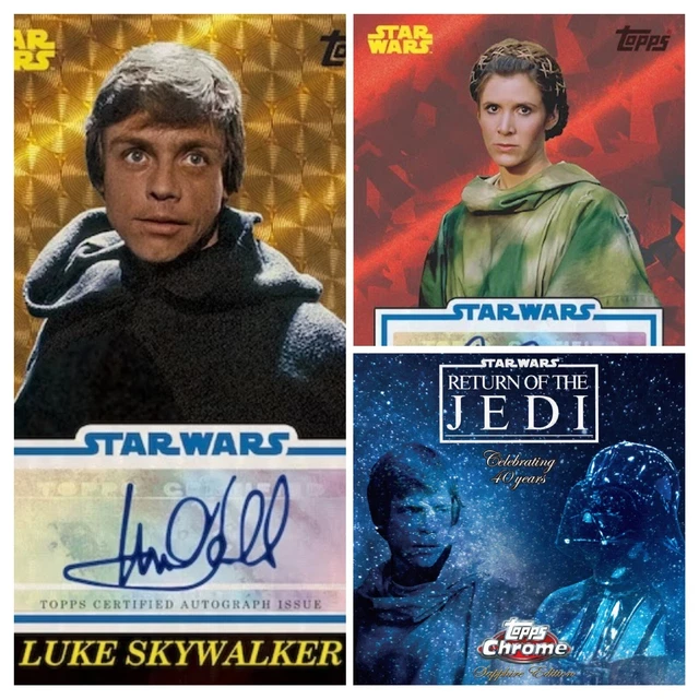 TOPPS 2023 STAR Wars Chrome Sapphire Edition Trading Cards Hobby Box