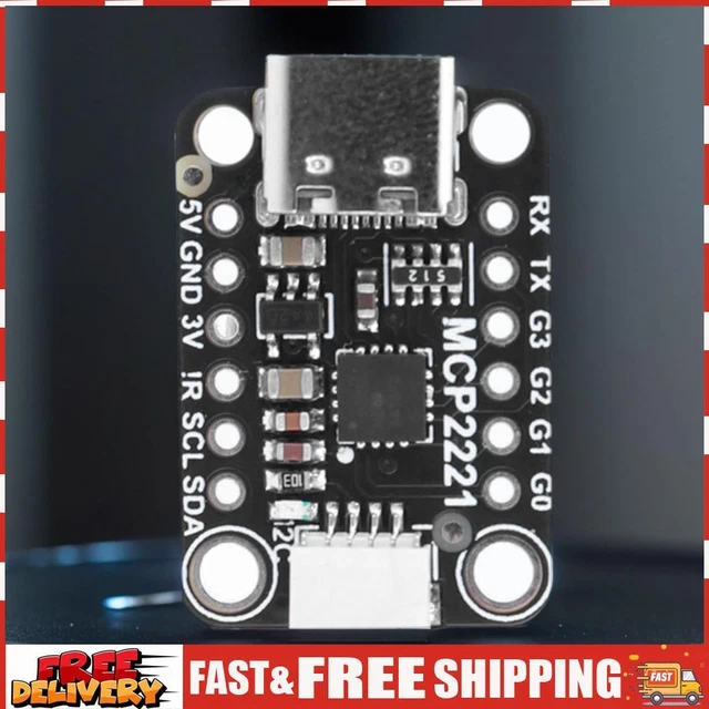 MCP2221A USB TO GPIO Adapter ADC I2C USB To GPIO Converter for Coat of ...