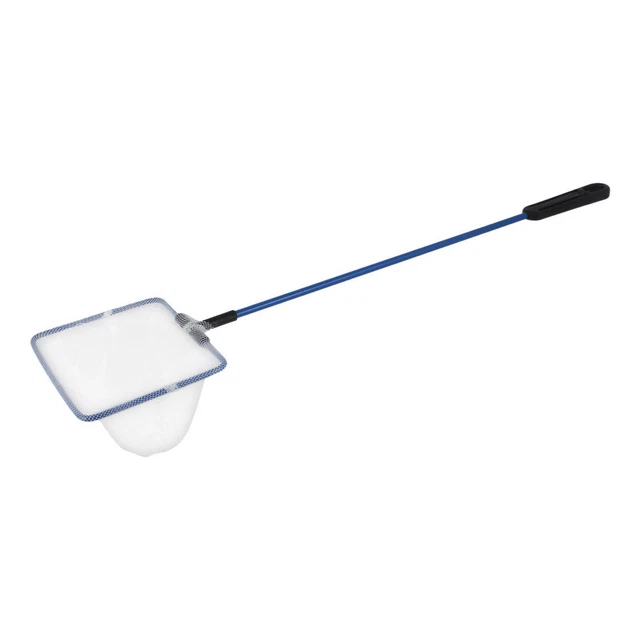 4"x3" Metal Frame Goldfish Betta Skimming Landing Net White for Aquarium