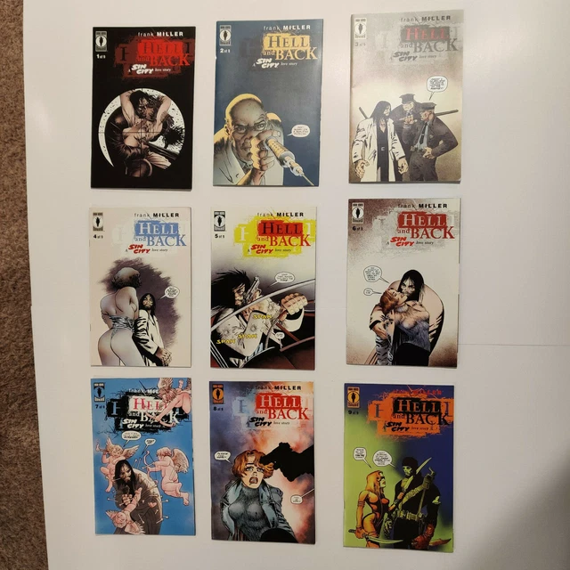 Dark Horse Comics Sin City Hell and Back - Complete Set #1-9 1 2 3 4 5 6 7 8 9