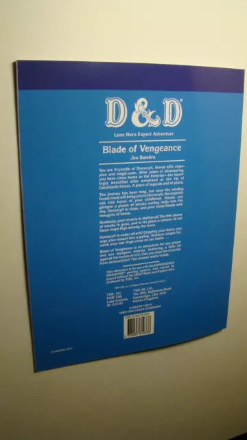 Module O2 - Blade Of Vengence *Nm/Mt 9.8 New* Dungeons Dragons Old School 2