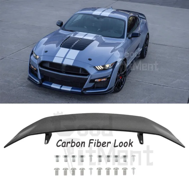 For Ford Mustang Shelby GT500 FM FN 2015-22 Carbon Fiber Trunk Lip Spoiler Wing