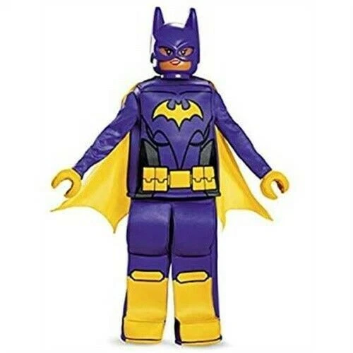 Lego Batgirl Lego Movie Prestige Girls Tunic Pants Cape Mask Hands M 7-8