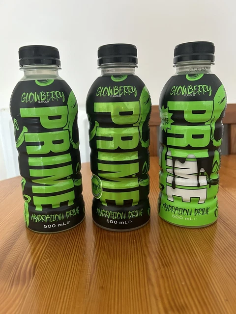 Prime Us Rarest PRIME HYDRATION GLOWBERRY Drinks X3 - Normal, Ultra Rare Holo, Limited ...