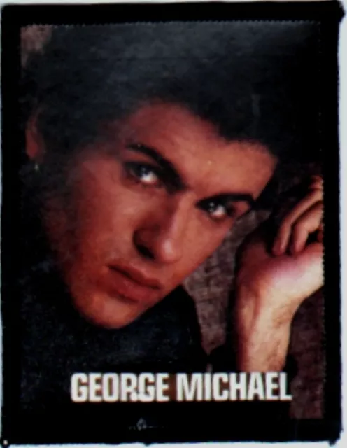 GEORGE MICHAEL  'GLANCING''  vintage  sew on photo patch. WHAM  80's