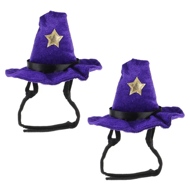 Cat Halloween Outfit Witch Cosplay Dog Outfit Hat Witch Costume Women Adjustable