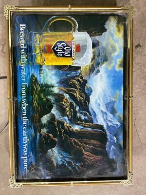 Vintage Heileman's Old Style Waterfall Lighted Motion Beer Sign 24