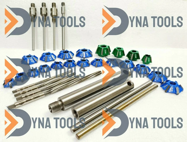 Kit Taglierine Per Sedi Valvole Per Moto, Atv Teste In Carburo 34 Pz Tutto...