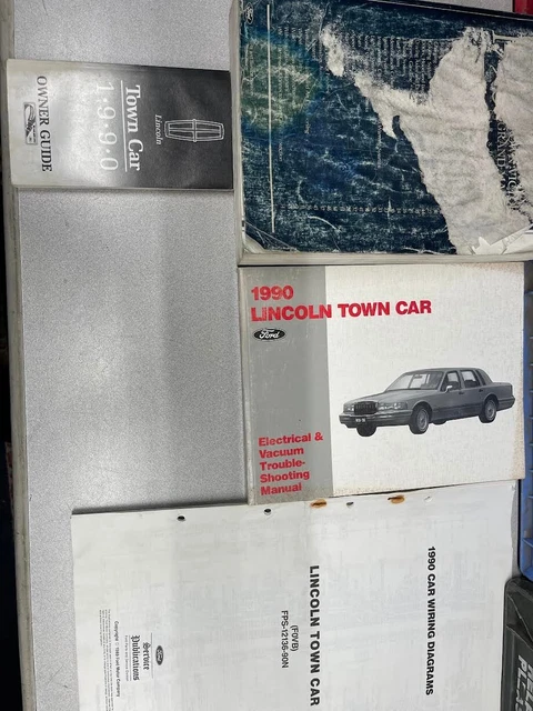 1990 Lincoln Town Car Service Repair Workshop Shop Manual Set W EWD +Owners