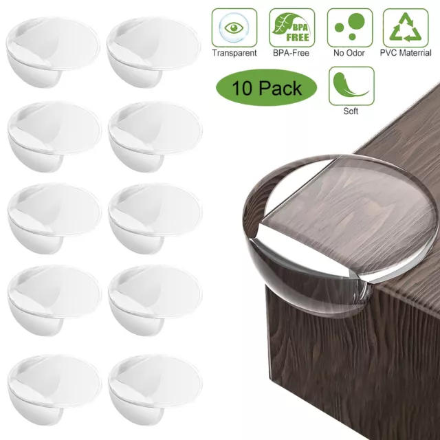 10 Pack Table Corner Protectors for Baby Furniture Corner Guard & Edge Bumpers