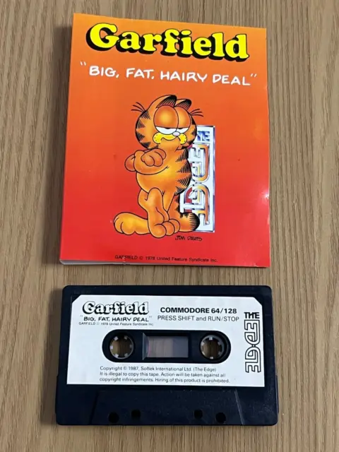 Edge Garfield Big Fat Hairy Deal Vintage Commodore 64 Kassette - vollständig getestet..! 11