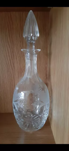 royal brierley crystal decanter and glasses