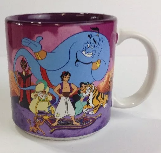 Aladdin Disney Mug Exclusive Walt Disney Characters Coffee Tea Princess Jasmine