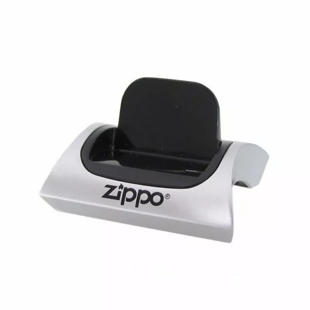 Zippo Magnetic Lighter Display Stand, Silver & Black 142226, New In Package