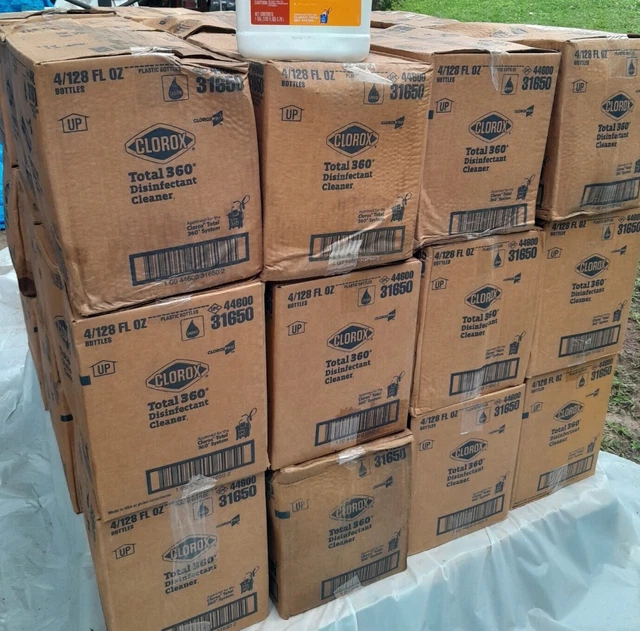 36 boxes/ pallet Clorox Total 360 Disinfectant 4/box 128oz  Local Pick Up Only!