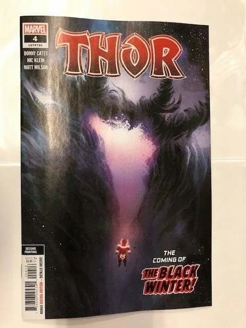 Thor #4 2nd Print Klein Variant NM! New! Black Winter cover Cates Marvel 2020
