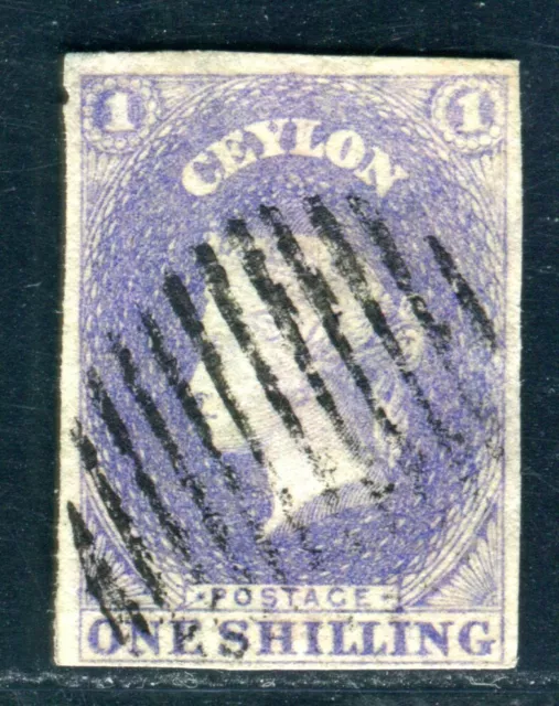 CEYLON 1857 10y gestempelt besonders SCHÖN 300€(K9334