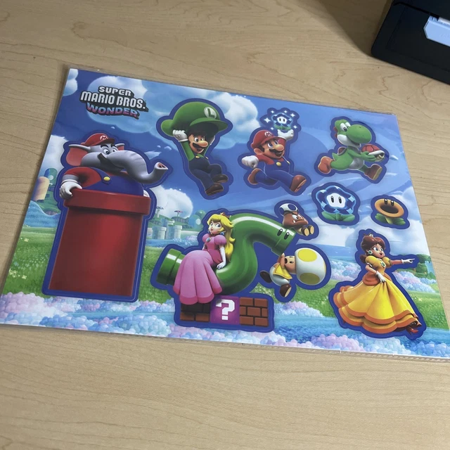 SUPER MARIO BROS Wonder GameStop Preorder Exclusive Sticker Sheet
