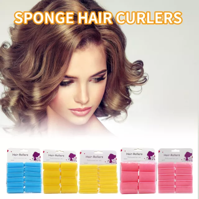 Sponge Hair Rollers SMALL LARGE Soft Foam Curlers Curling Tools Waves Styling