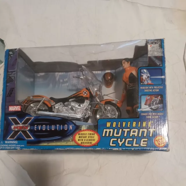 Wolverine Mutant Cycle X-Men Evolution Action Figure Set 2001 Toybiz New Marvel