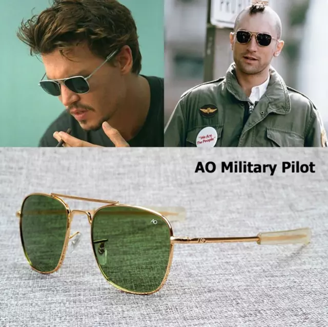 JackJad New Fashion Army MILITARY AO Pilot 54mm Sunglasses Brand American Optica