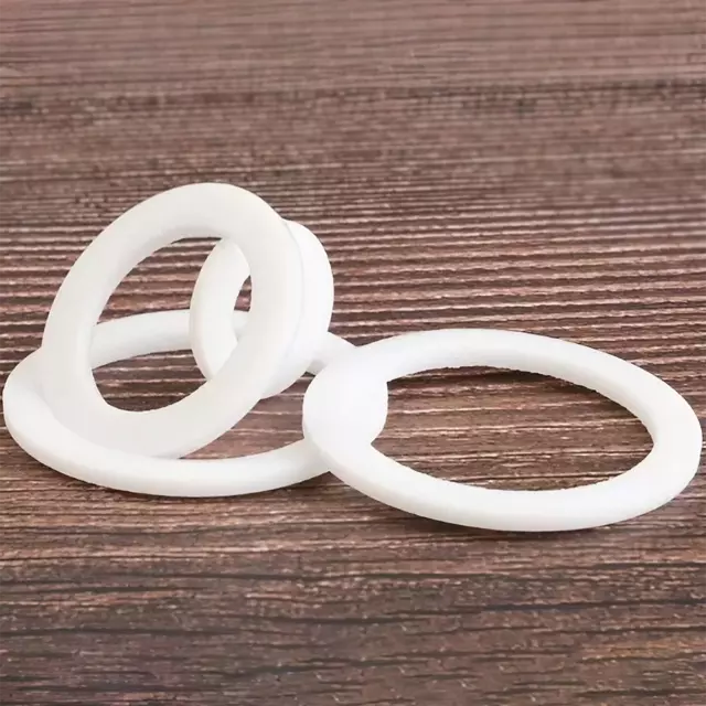 2mm/3mm Wall Thick PTFE White Flat Washers Shim 6~378mm ID Flange Sealing Gasket 3