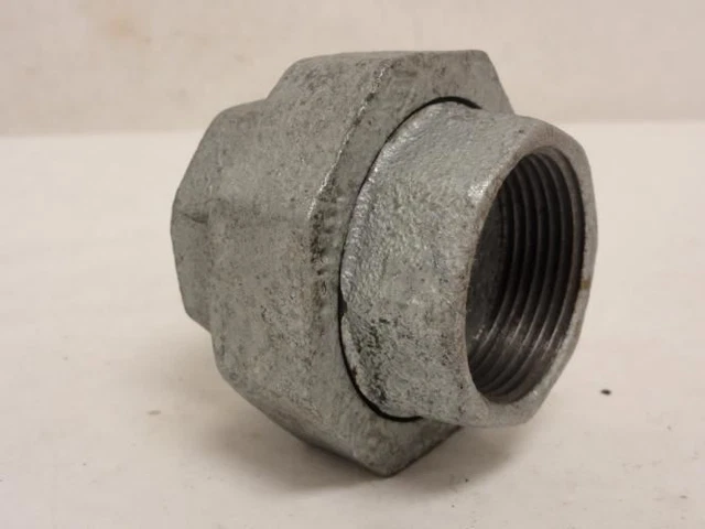 208176 New-No Box; Industry-Std 5P961 Galvanized Pipe Union; 1-1/4 FNPT