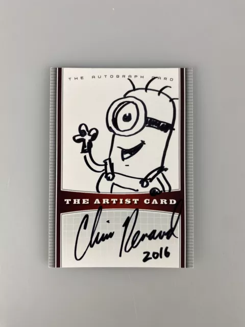 CHRIS RENAUD HAND SIGNED MINIONS SKETCHES AUTOGRAPH Artist Card