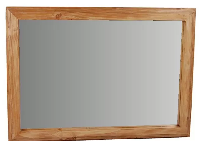 Spiegel Mexico Möbel 105x75x5 cm Landhausstil Glas Massivholz Pinie Honig