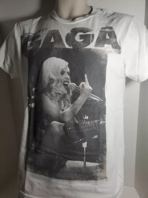 Lady Gaga Electric Circus Middle Finger Vintage 2010 Hanes Nano Size Small S