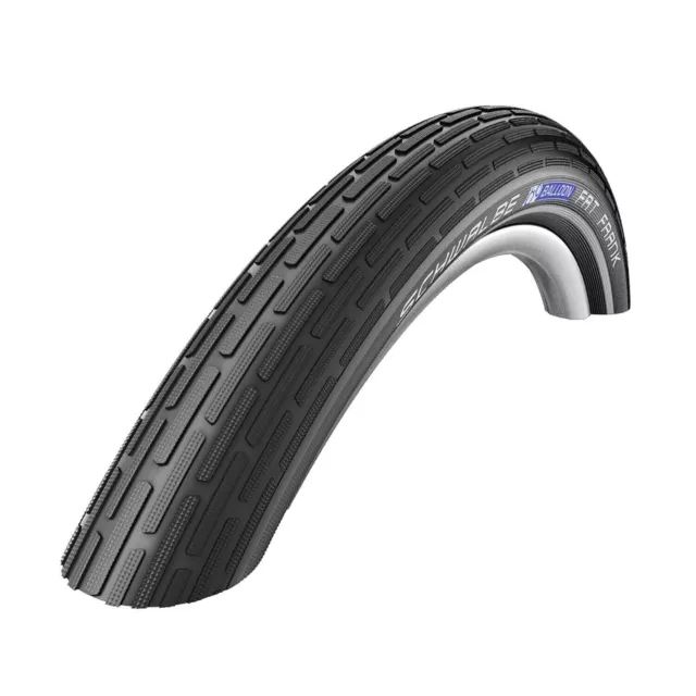 Schwalbe Fat Frank Tire w/Kevlar Guard - 26" x 2.35, Black/Reflective
