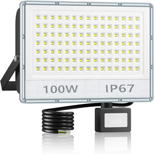 100W PROJECTEUR LED Extérieur Detecteur De Mouvement 2Pcs，Superlumineux Spot  LED EUR 72,46 - PicClick FR