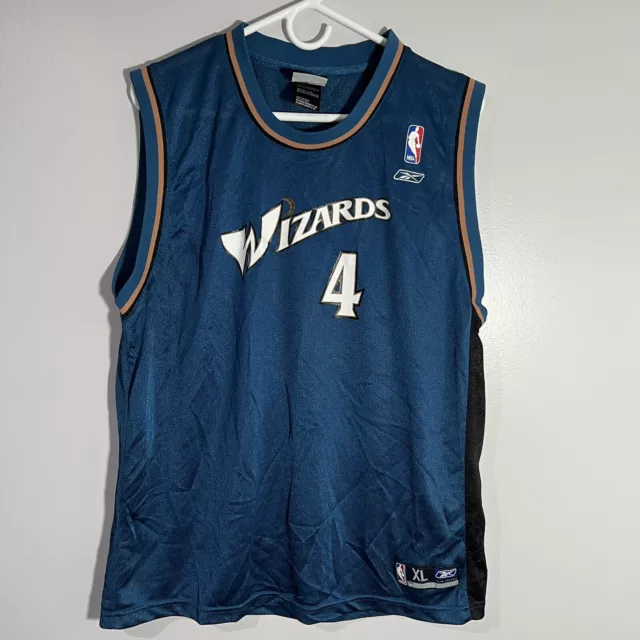 Adidas NBA Washington Wizards Antawn Jamison Gold Basketball Jersey #4 XL  NWT