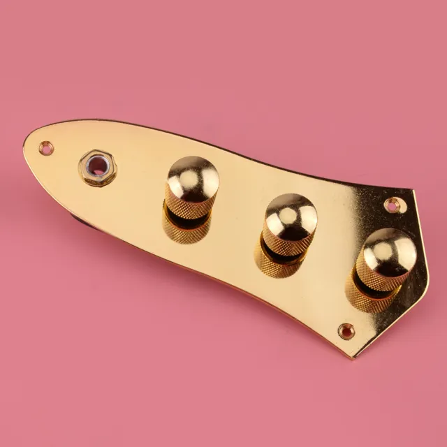 Gold Prewired Loaded Switch Control Plate Fit For Fender Jazz Bass