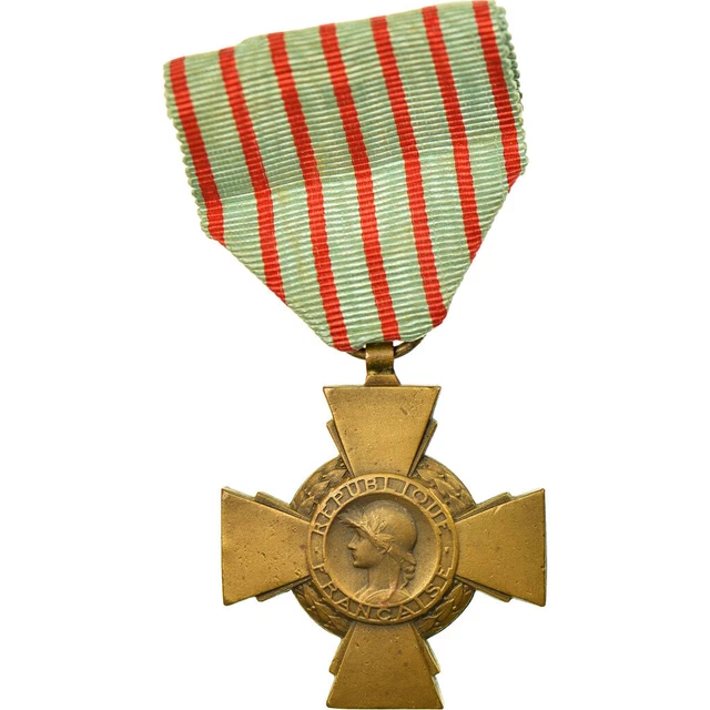 [#714484] Francia, Croix du Combattant, medaglia, 1914-1918, Ottima qualità, Bro