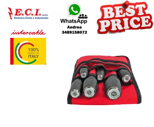INTERCABLE TOOLS - Set chiave a crichetto Set Base Chiave a T 1/2 isolati 1000V 1599001