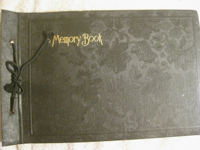 Collectable Vintage 1940s  Memory Book Combination Diary-Scrap & Photo Book