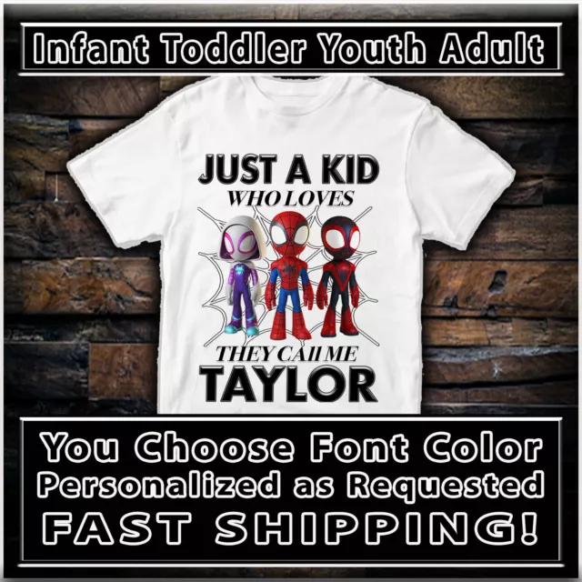 Spider-verse T Shirt Personalized Gift Tshirt Custom Clothing Apparel Merch