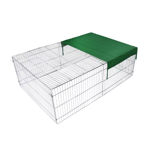 Parc Enclos pour petits animaux domestiques 144x116x58cm Protection solaire 3